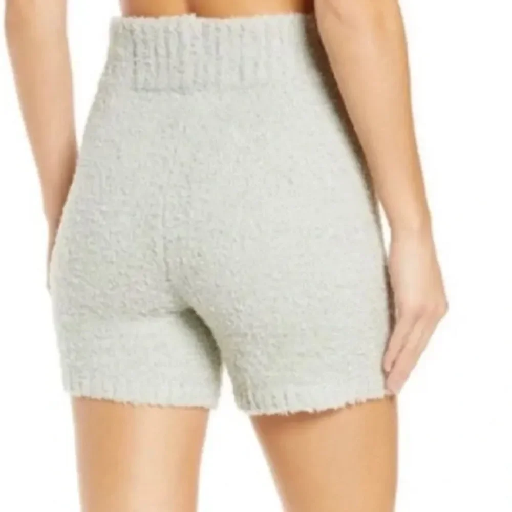 Skims Cozy Knit Light Green Shorts Women’s Small/Medium